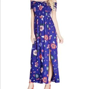 SOLD ON MERC Guess off the shoulder dress